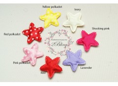 STAR Padded Applique (4.5 cm), Pack of 5